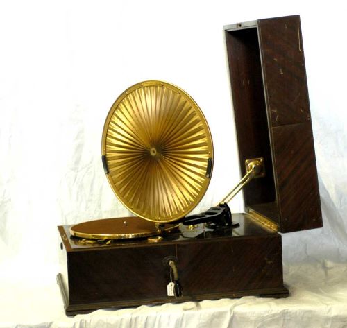 An old gramophone.