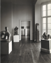 An archive image of sculptures on display in Temple Newsam House