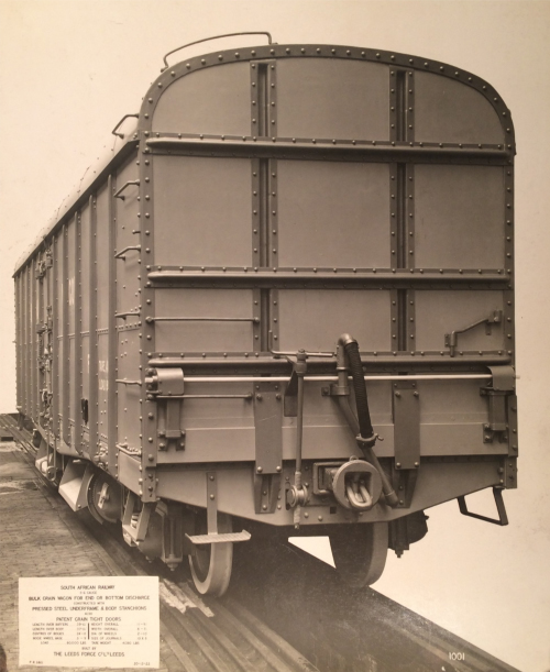 A sepia photograph of a steel wagon
