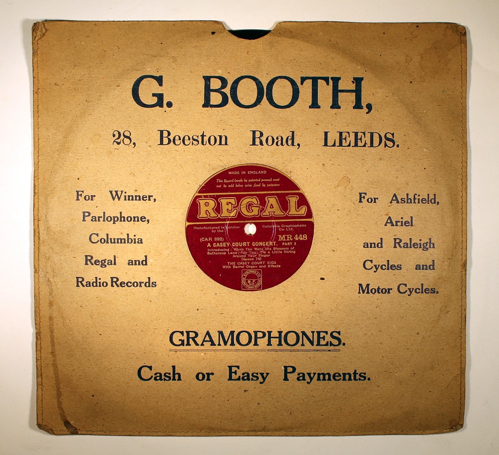 Record from G.Booth of Beeston Road, Leeds