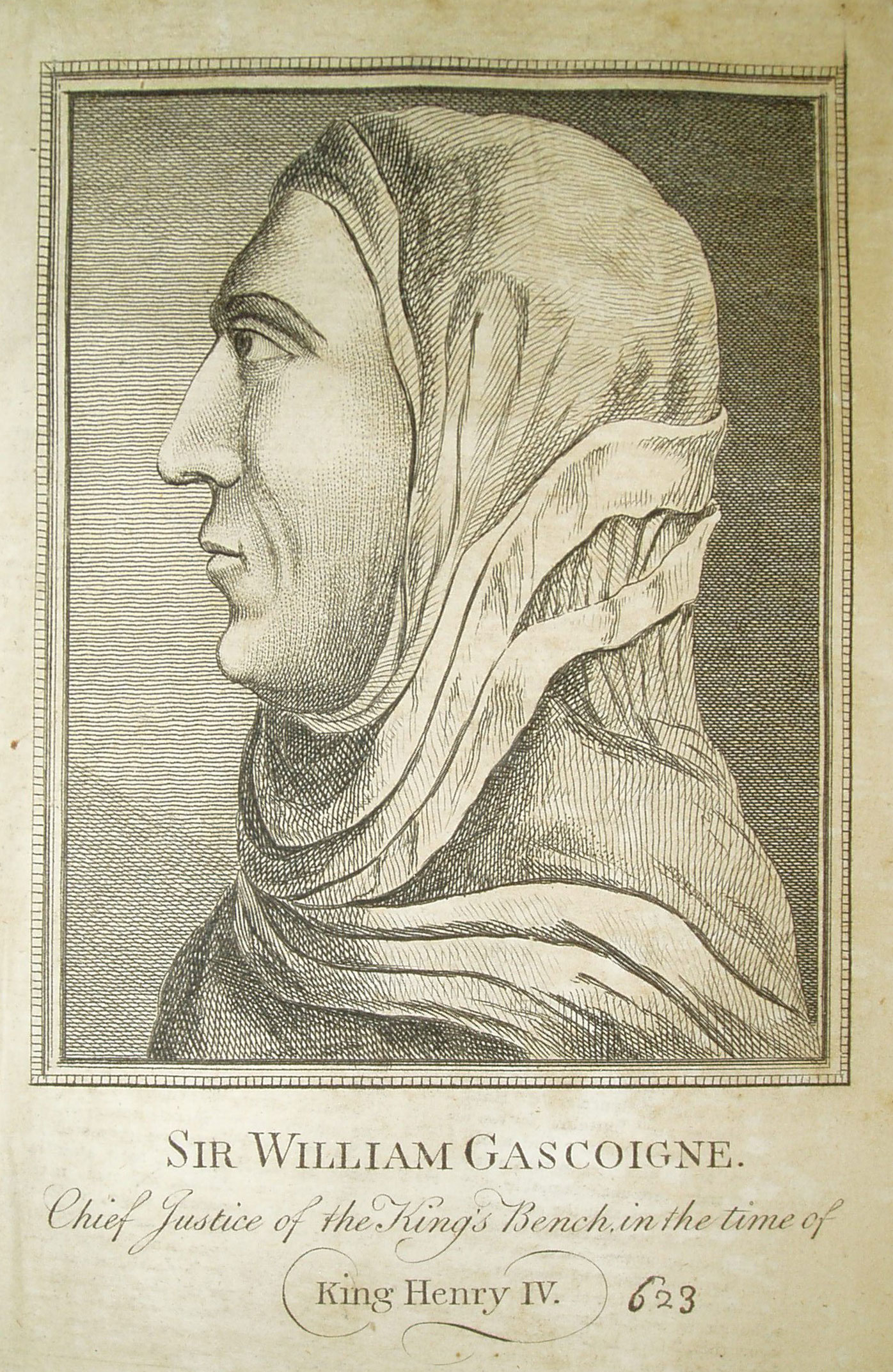 An illustration of Sir William Gascoigne