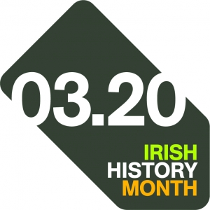 A logo for Irish History Month
