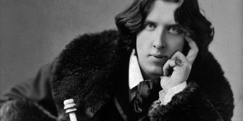 A portrait image of Oscar Wilde