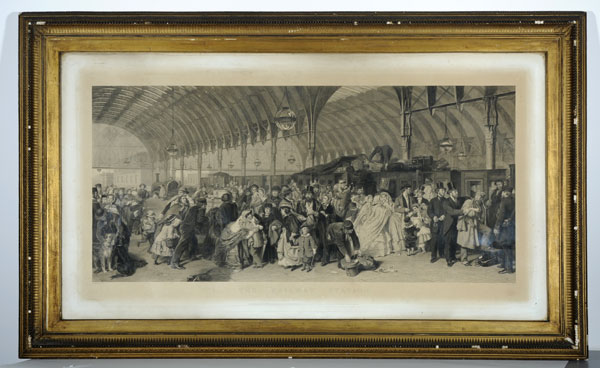 Painting of The Wellington train station, built in 1846 