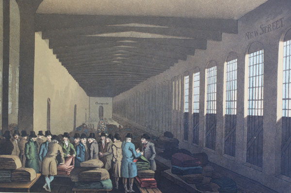 Painting of The Cloth Hall by George Walker, 1814.