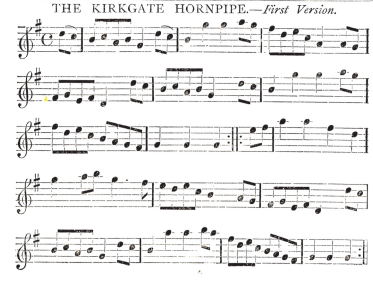Sheet music for the The Kirkgate Hornpipe