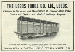 An advert for Leeds Forge from 1913.