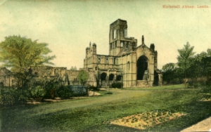 A postcard of Kirkstall Abbey from 1908