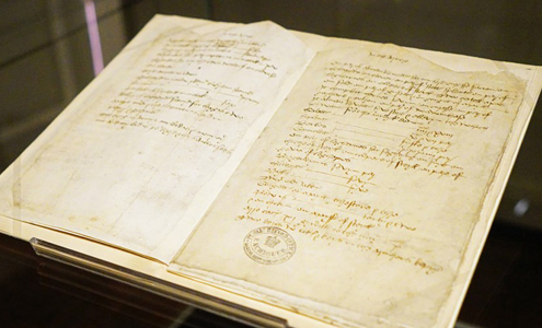 The original inventory of Temple Newsam is open and out on display