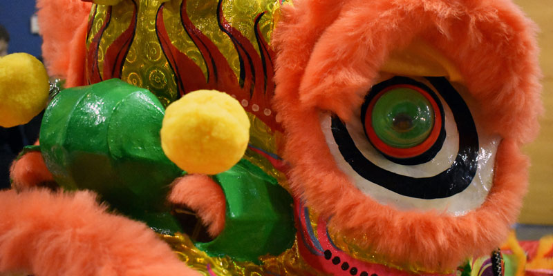 A close up of a Chinese Dragon
