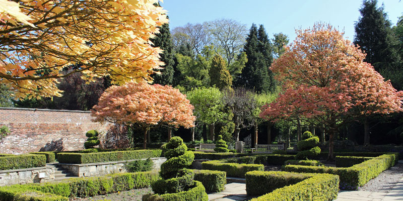 The gardens at Lotherton in Spring
