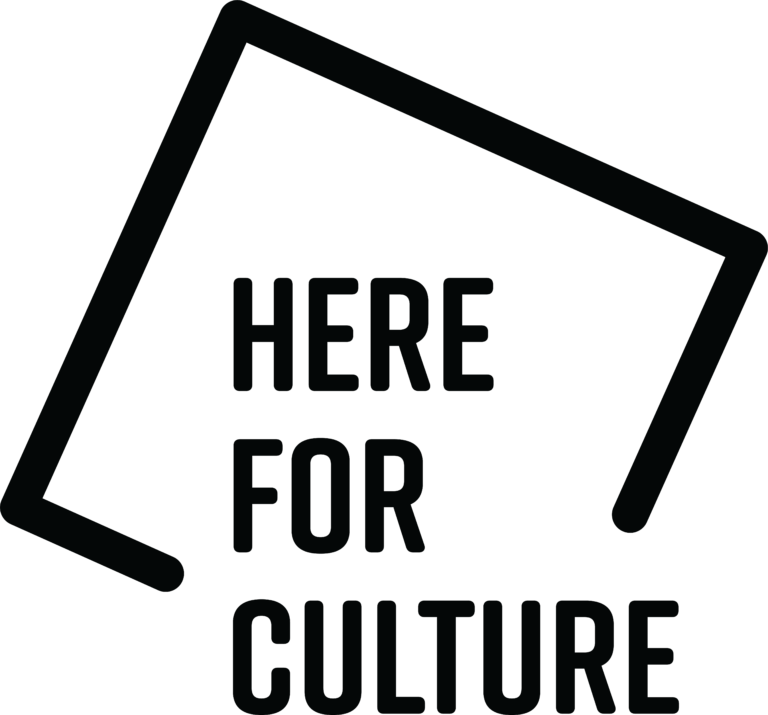 Here For Culture logo in black