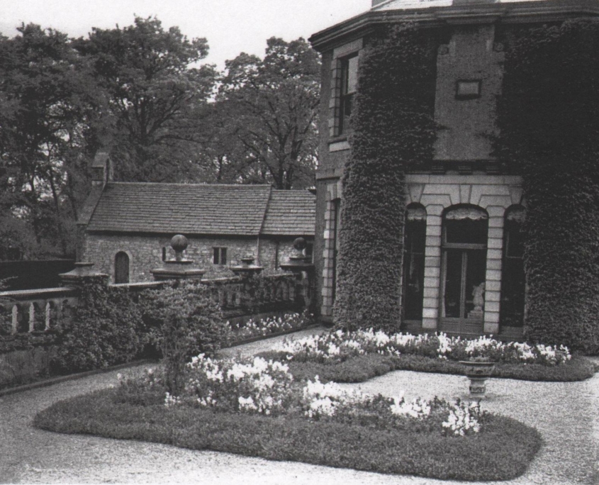 The terrace garden at Lotherton in the early 20th century