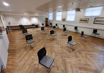 chairs in a public gallery