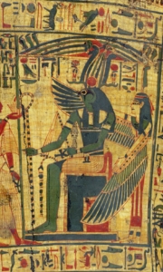 Ancient Egyptian coffin detail