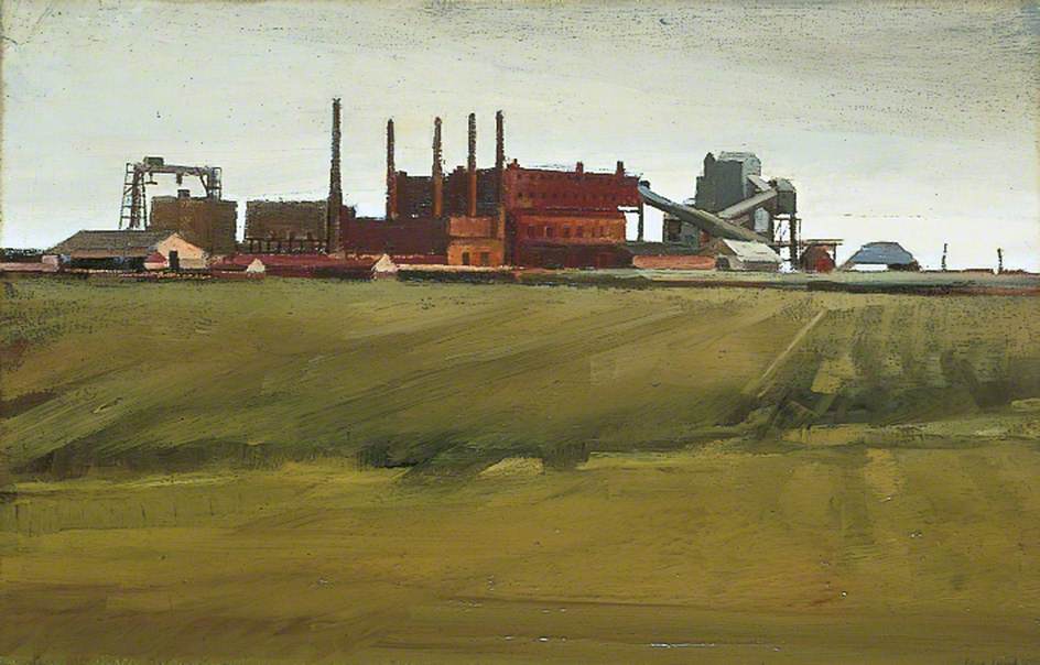 Tingley Gas Works, oil on canvas