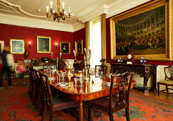 The dining room at Lotherton Hall museum