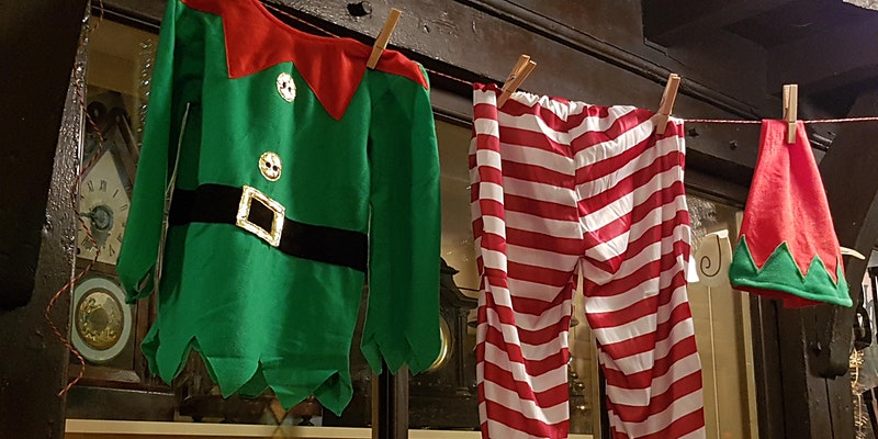 Elf washing hung up at Abbey House Museum