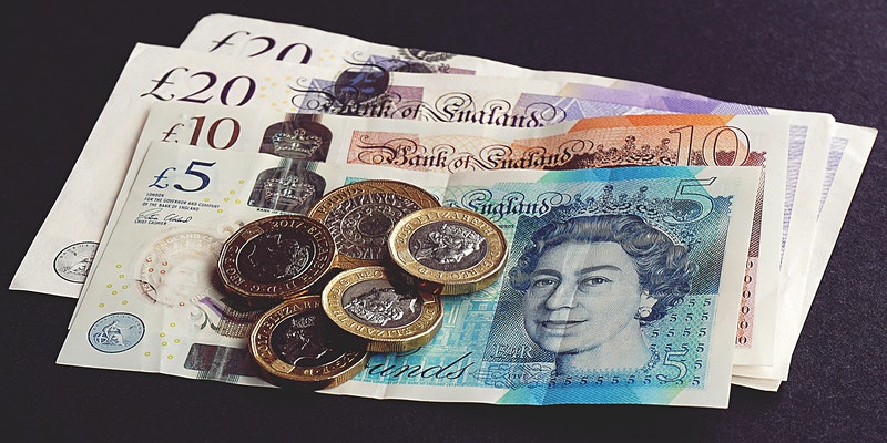 GBP notes and coins selection