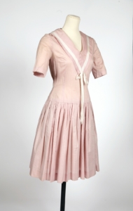 A pink dress on a mannequin