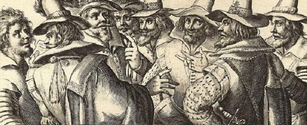 Gunpowder plot conspirators illustration