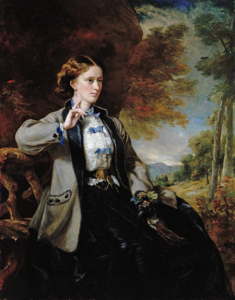 Oil painting of Emily Maynell-Igram by Francis Grant