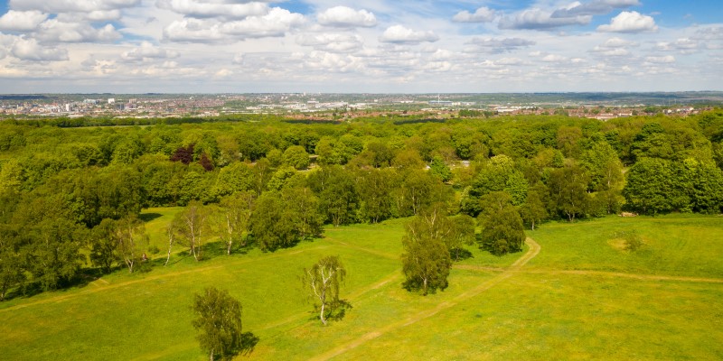 aerial shot of middleton park