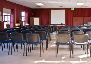 meeting room set up with chairs