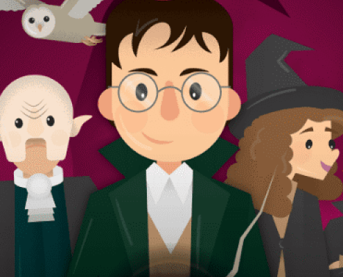 Illustration of Harry Potter characters