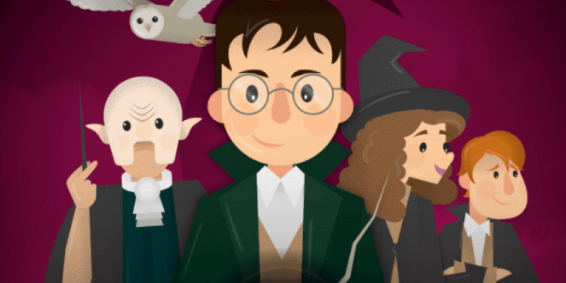 Illustration of Harry Potter characters