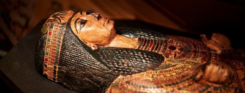 Egyptian mummy sarcophagus